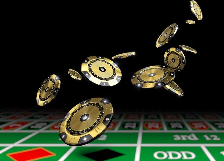 Dealer profesional di meja Free Bet Blackjack 567luck apk dengan kartu dan chip